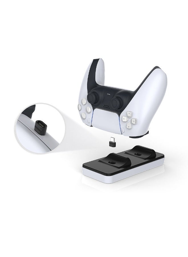 دوبي قاعدة شحن دوبي المزدوجة لجهاز تحكم بلايستيشن 5 (PS5) - شحن سريع مع حماية ذكية - Image 4